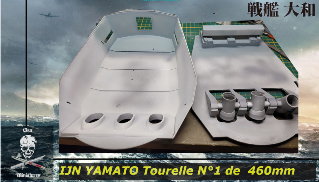 IJS Yamato : Tourelle armement principal de 46cm [Takom 1/72°] de Geo 6679  22-0110