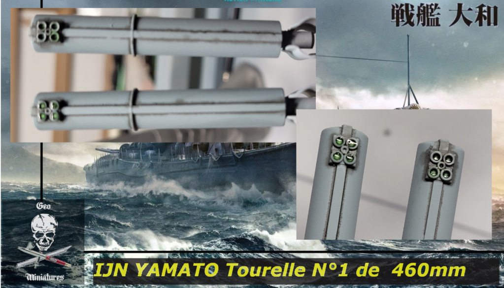 IJN Yamato : Tourelle armement principal 46cm [Takom 1/72°] de Geo 6679  22-0210