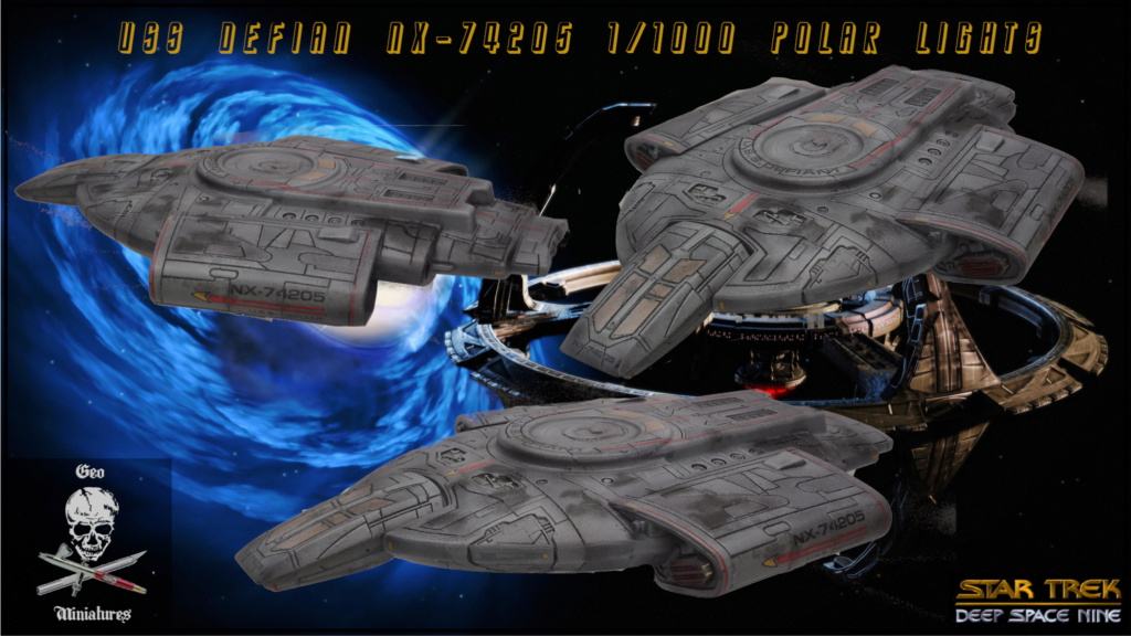 Star Trek USS Defian [easyclick Polar Lights 1/1000°] de Geo 6679 22-0411