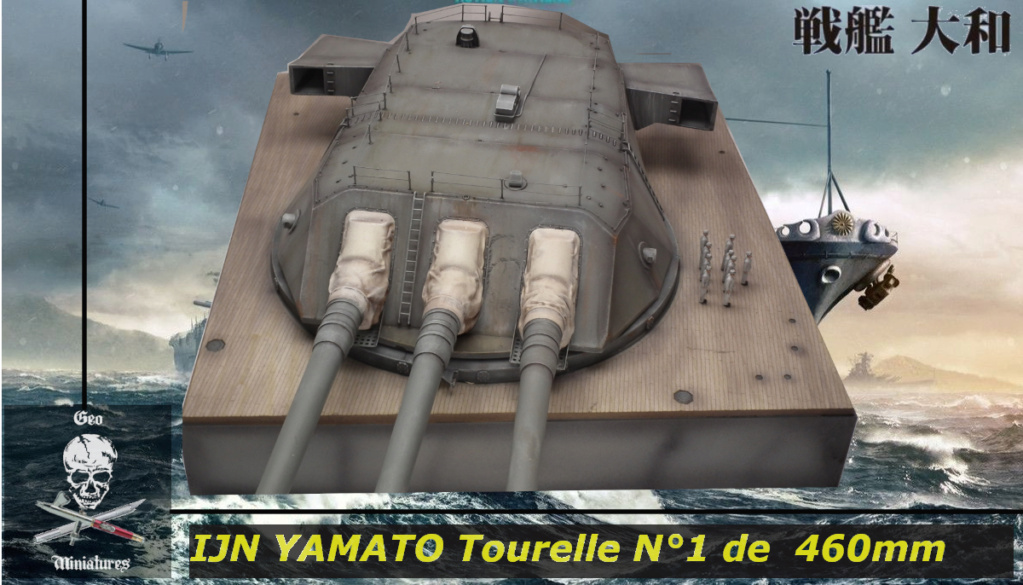 IJS Yamato : Tourelle armement principal de 46cm [Takom 1/72°] de Geo 6679  24-0610