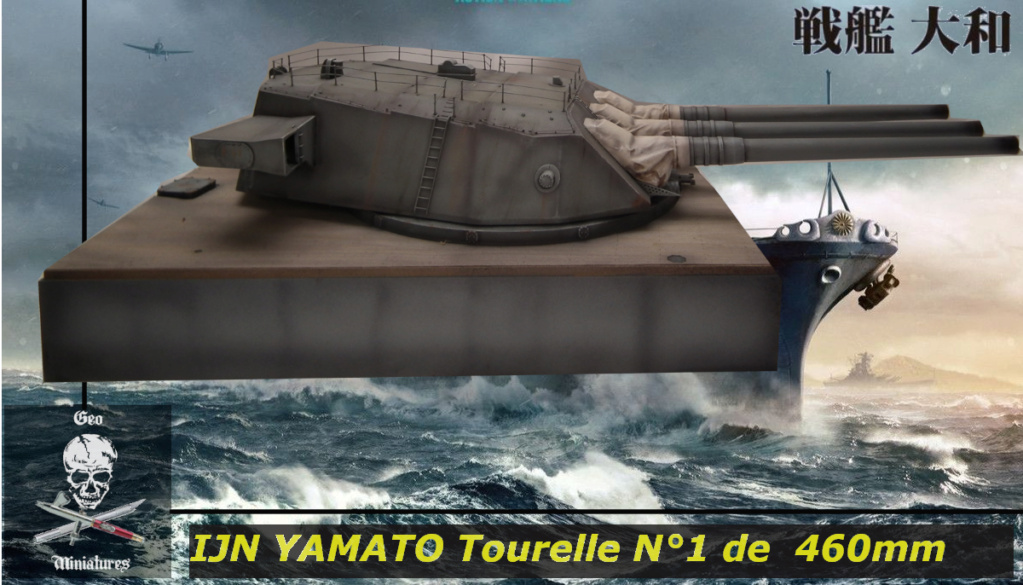 IJS Yamato : Tourelle armement principal de 46cm [Takom 1/72°] de Geo 6679  24-0710