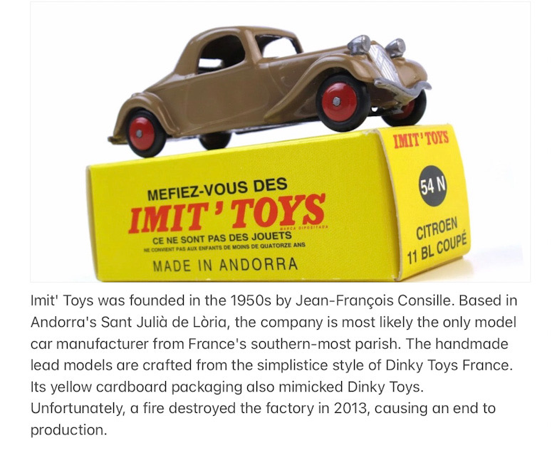 Imit'Toys - Citroën 11CV cabriolet et faux cabriolet 708f6d10