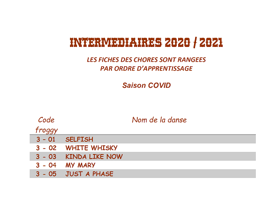 CHOREGRAPHIES 2020 / 2021  311