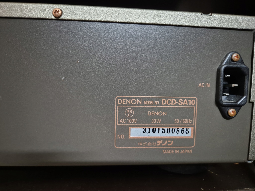 Denon dcd SA10 20241018