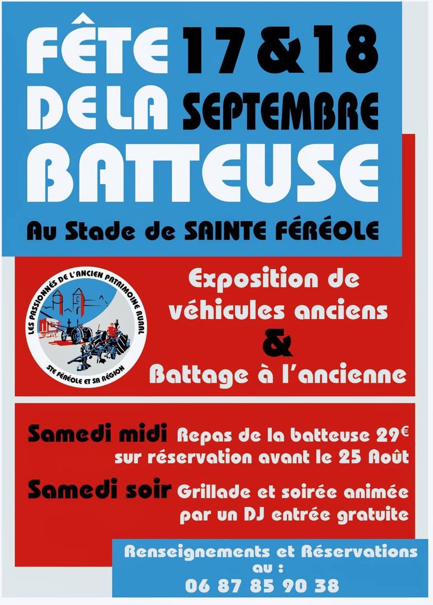 2022/09/17 et 18 - Sainte Féréole :  fête de la batteuse (19) Fete_b12