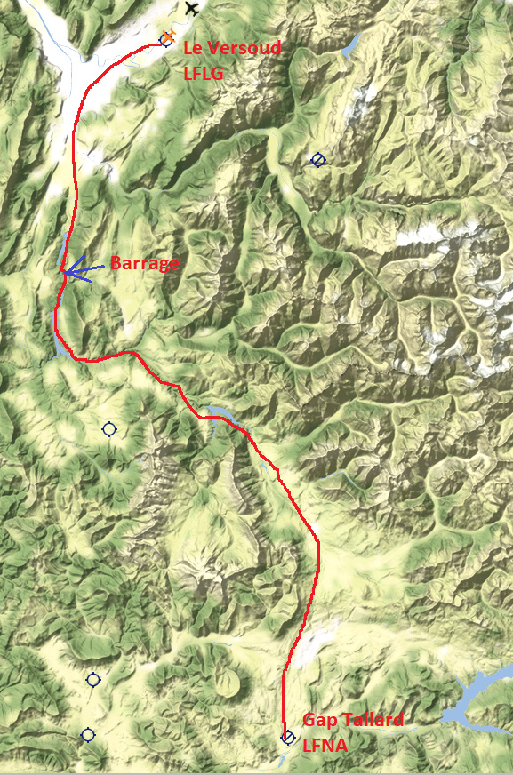 Le survol des Alpes 6° étape Traczo15