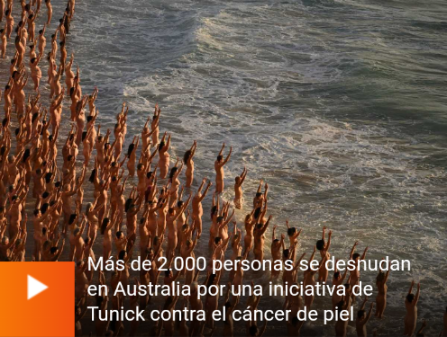 Más de 2.000 personas se desnudan en Australia por una iniciativa de Tunick contra el cáncer de piel Scree665