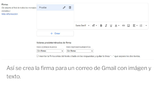 Cómo poner una firma personalizada en todos los correos de Gmail Scree688