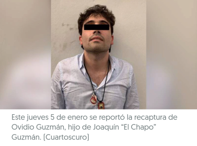 Recaptura de Ovidio Guzmán: ‘El Ratón’ es trasladado a la Fiscalía en CDMX Scree698