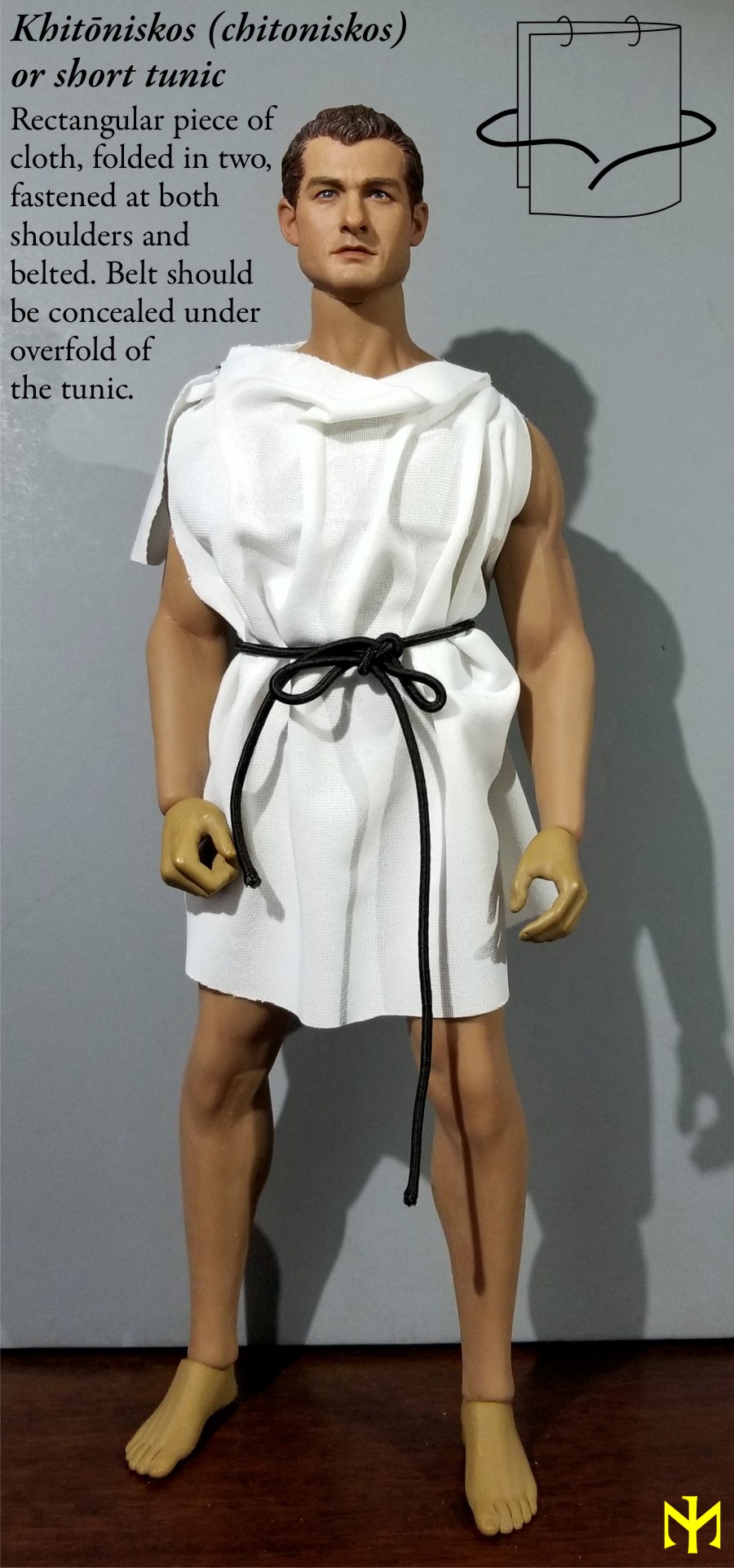 custom - Ancient Greek Clothing in Sixth Scale Cagc0210