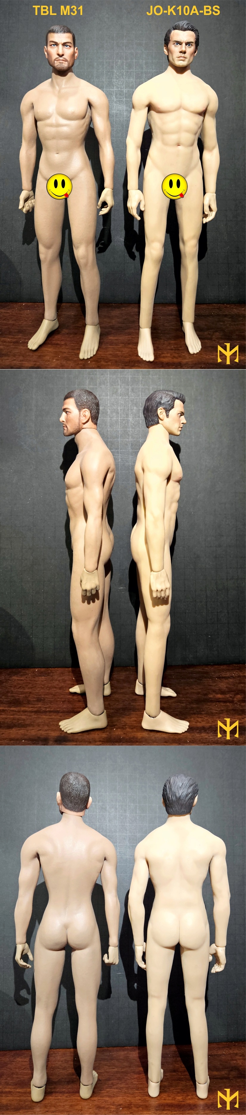 Phicen - Jiaou Doll Male Bodies (10A, 11C, 12D, 17A) with TBLeague (M30, M31, M32, M33, M35) comparisons, Updated 8 February 2024 - Page 3 Pljoco10