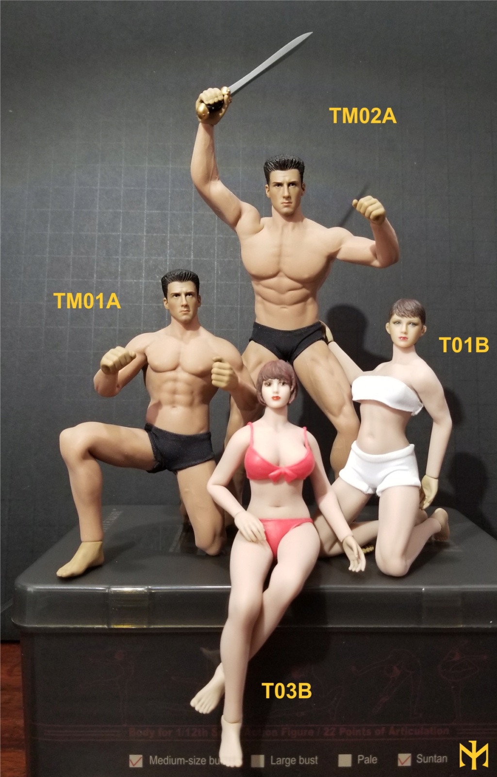 Phicen - TBLeague / Phicen T03B 1:12 seamless female body and friends T03b0910