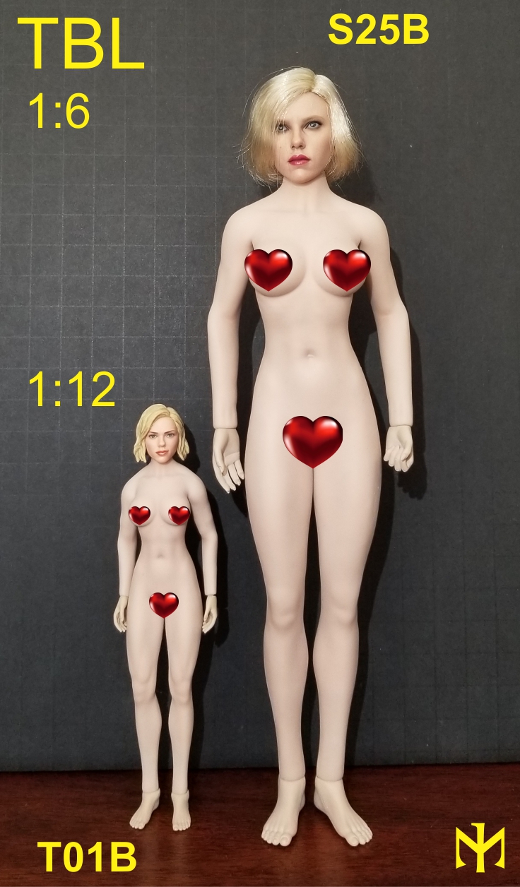 Female - TBLeague (Phicen) seamless body scale comparison (updated with Part III) Tblfbs12