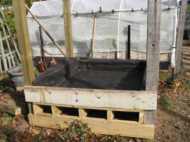 elevated raised bed over cemented area 1bed1010