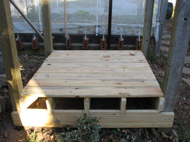 elevated raised bed over cemented area 1bed710