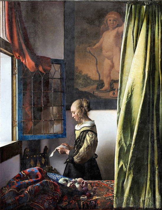 Mujer leyendo una carta junto a la ventana-Vermeer Eyj0ex12