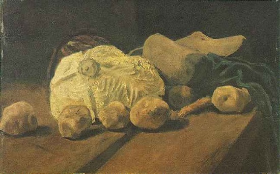 Bodegón con col y zuecos-Van Gogh F_000110