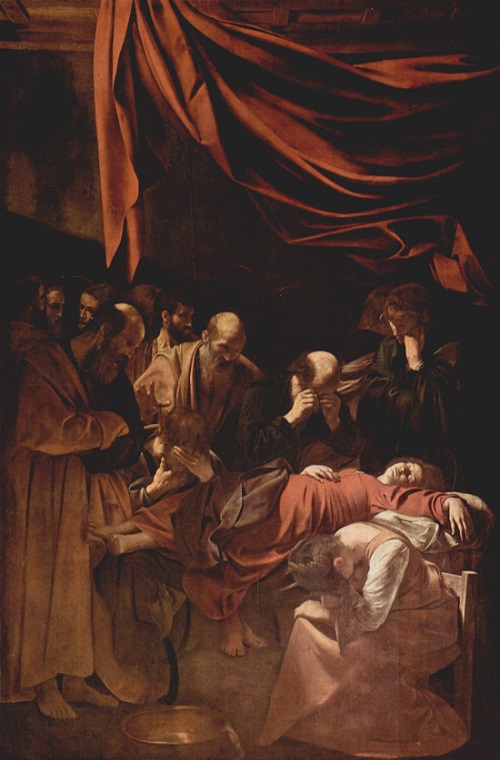 Muerte de la Virgen-Caravaggio Michel11