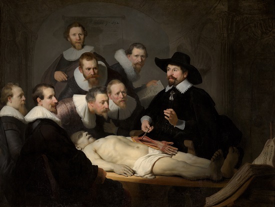 La lección de anatomía. Rembrandt. Rembra11