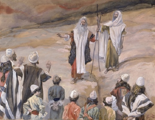 Moisés prohibe al pueblo que lo siga- James Tissot Tissot10