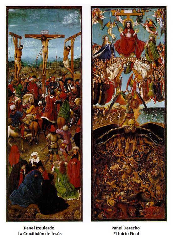 Díptico La Crucifixión y el Juicio Final-Jan van Eyck Van_ey10