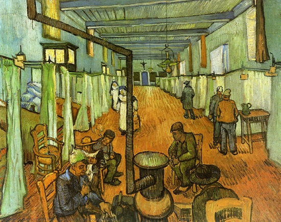 Sala en el hospital de Arlés-Van Gogh Vincen11