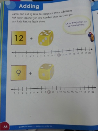 Adding using number lines 15517012