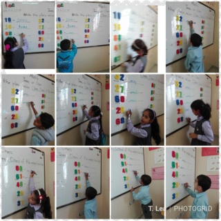 Place value chart. TENS and ONES Photo121