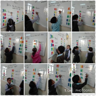  continuation: Place value chart. TENS and ONES Photo122