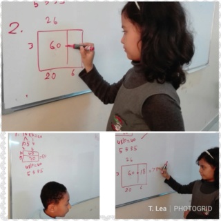 Continuation of previous lesson: multiplication using open array Photo177