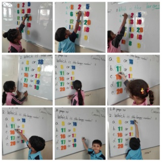 Comparing numbers using the comparative and superlative language: Photo296