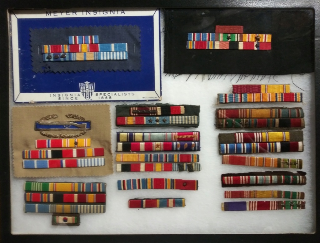 Custom Made US Ribbon Bars from WW2 into the 60's. 20200124