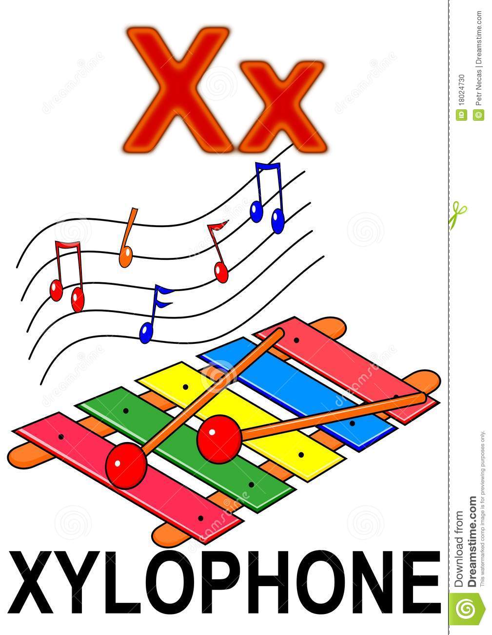 Alphabet animé X/ Xylophone Xyloph10