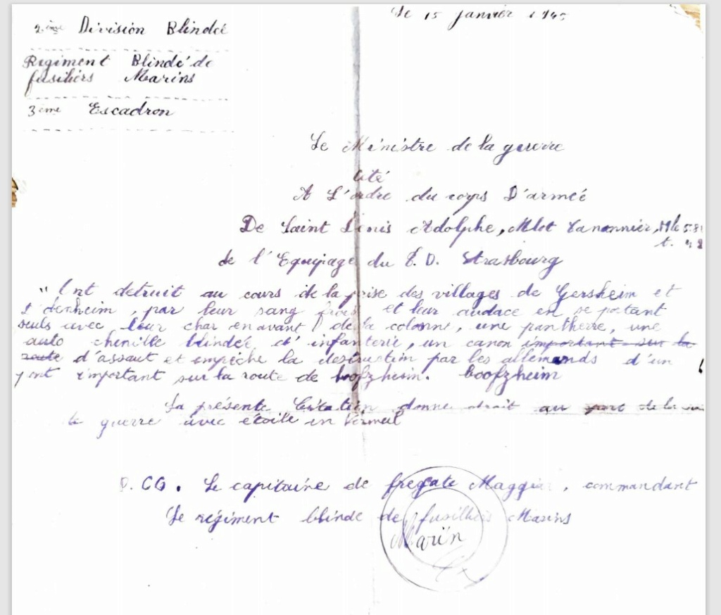 combat d'OBENHEIM / GERSTHEIM fin novembre 1944 - Page 2 Ordre_15