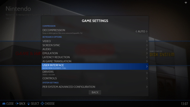 'Shaders' setting is always missing from the Retroarch quick menu 2024-013