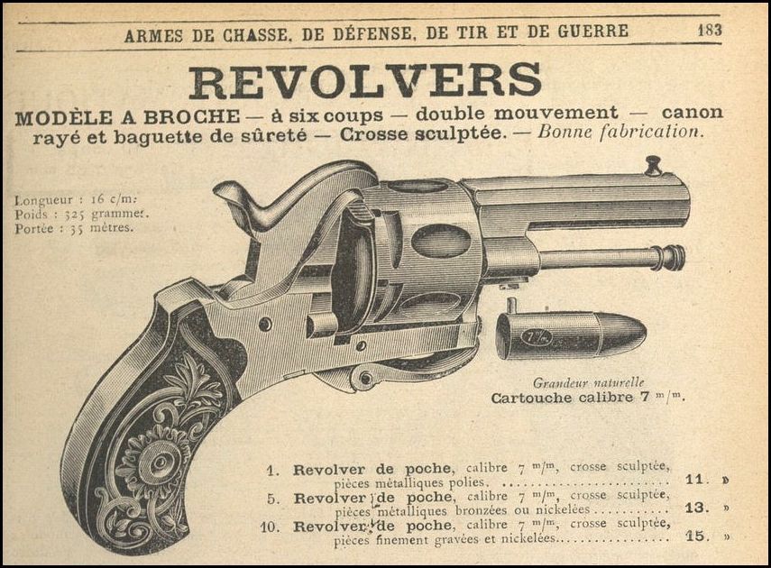 Revolver type Lefaucheux Recuei12