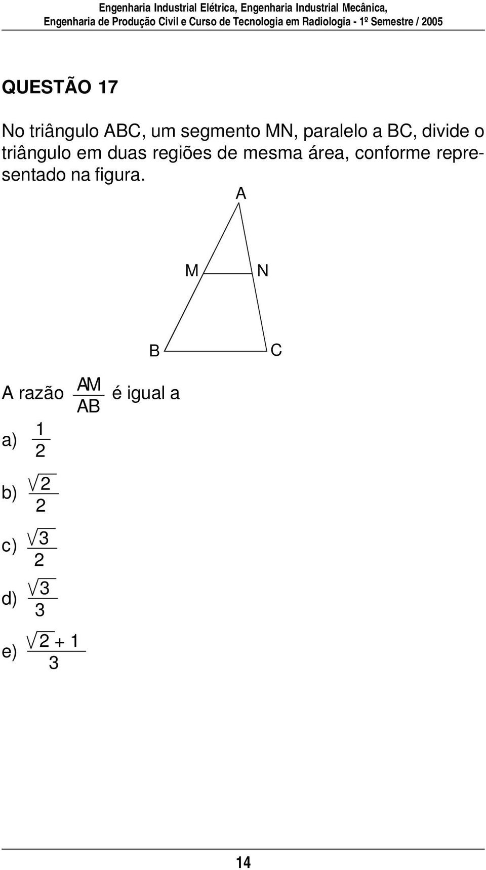 Semelhança de triângulos  Tri10