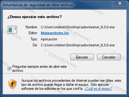 Manual AdwCleaner de Malwarebytes Advert10