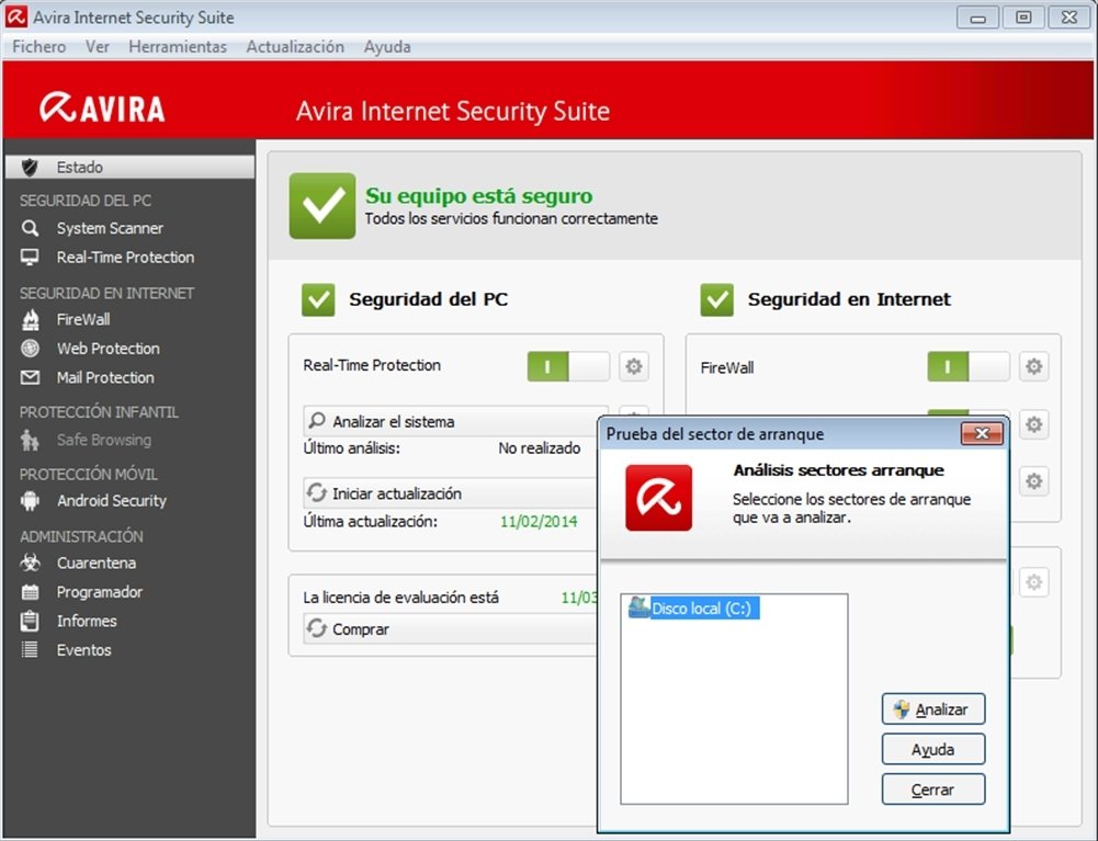 ¿Qué hacer si no puedo descargar o instalar un antivirus? Avira-11