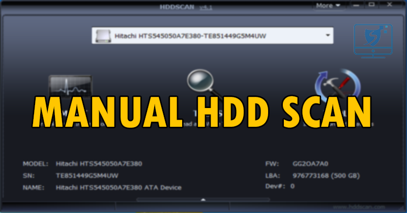 Manual HDD Scan Hdscna10