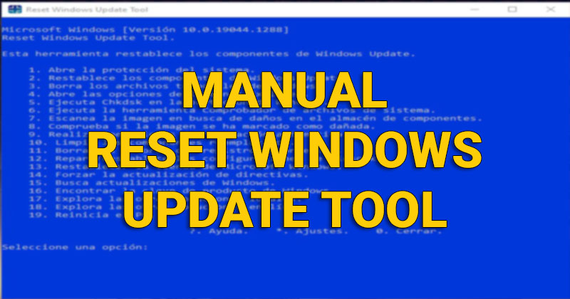 Manual Reset Windows Update Tool Rwut10