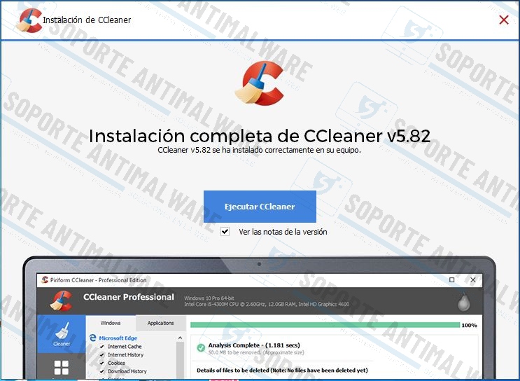 Manual CCleaner Setupc15