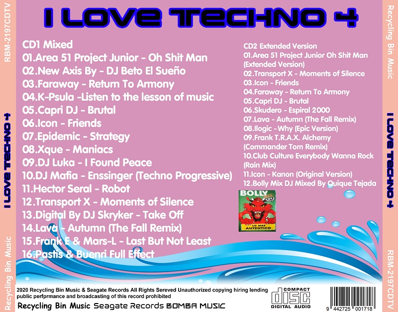 I Love Techno 4 (2020) MP3 I_love11