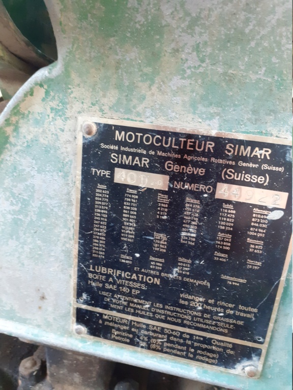 lot motoculteurs Simar 20230126