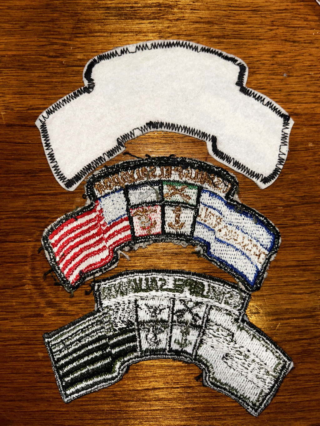 All 3 versions of El Salvador US Military Group Patch, civil war time (first post) Unname10