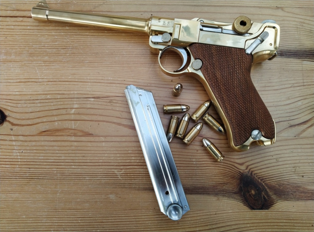 For Sale Marushin P08 Marine Luger with real wood grips Marine13