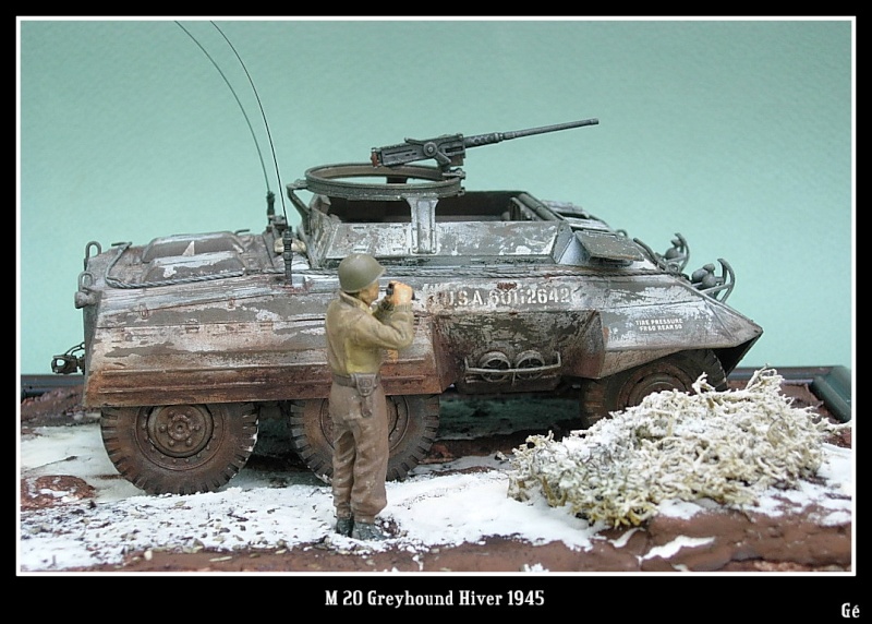 M 20 Greyhound 1/35 Tamiya hiver 1945 Dscn0025