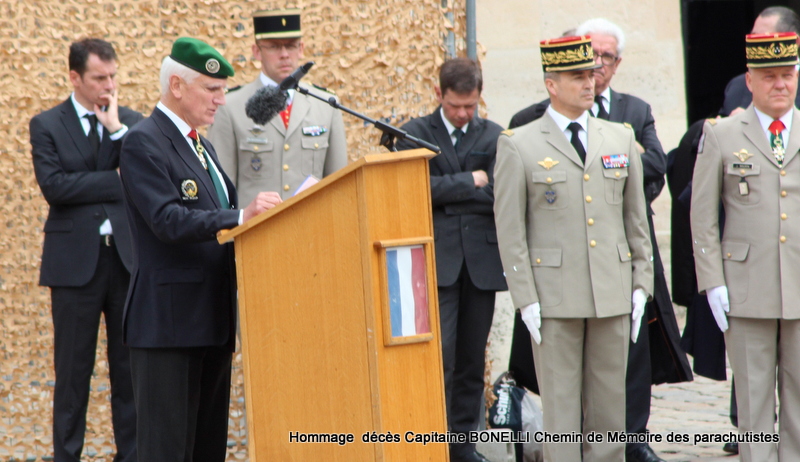 ÉLOGE FUNÈBRE AU CAPITAINE BONELLI par le général DARY, cérémonie dans la cour des Invalides et pot de cohésion dans les salons du gouverneur des Invalides 72-img10