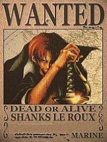 Wanted des pirates de Shanks le roux Shanks10