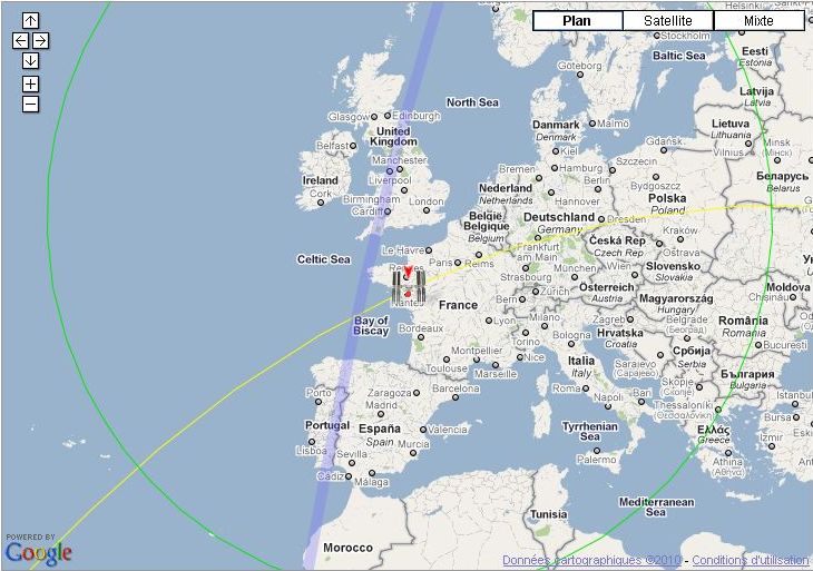 france - les Passages d'ISS (jour/nuit) sur la France et les transmissions packets... 20h58_10